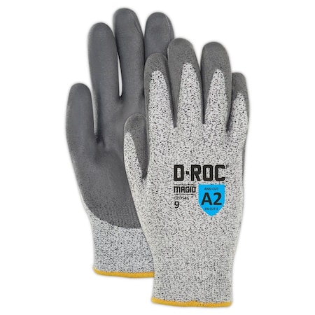 Magid Cut Resistant Gloves, Salt & Pepper GPD546-7